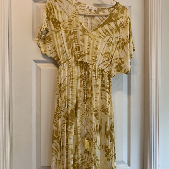 Cupshe Dresses Cupshe Maxi Dress Yellow Tiedye Poshmark